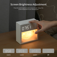 Réveil double alarme en gros avec fonction snooze, lumière d'éveil, 20 bruits blancs naturels, 25 sonneries, 3 niveaux de luminosité, fonction de minuterie