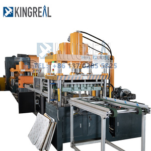 全自动高速铝吊顶瓷砖生产线600x600穿孔吊顶瓷砖制造机 - Product Image 1