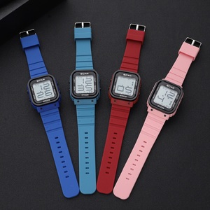 스포츠 시계, 디지털 시계, 자체 공장, 실리콘 스트랩, 새로운 스타일, 스톱워치, 사각형 모양, 5BAR 방수, SCMI335 - Product Image 5
