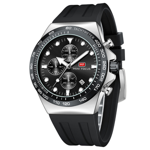 <span class=keywords><strong>MINI</strong></span> <span class=keywords><strong>FOCUS</strong></span> MF0488G Relojes deportivos a prueba de agua Cronógrafo Esfera luminosa Fecha Correa de silicona de moda <span class=keywords><strong>Reloj</strong></span> de cuarzo de lujo para hombre - Product Image 2