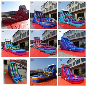 Toboggan aquatique gonflable de taille adulte énorme d'arrière-cour avec piscine pour jeu d'été en plein air pour adultes - Product Image 5