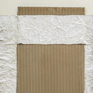 Peinture à la main minimalisme moderne abstrait toile peinture mur Art couleur naturelle avec <span class=keywords><strong>carton</strong></span> ondulé pour la décoration de salon - Product Image 2