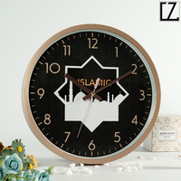 Horloges murales islamiques traditionnelles en quartz personnalisées en gros OEM/ODM, heure de prière, design islamique Azan