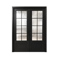 Porte simple en fer forgé fer noir portes d'entrée pour maisons portes intérieures pour maisons extérieures