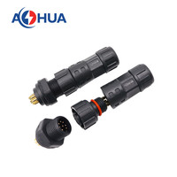 Signal d'alimentation 8Pin prise électrique étanche M12 connecteur fil à panneau Led connecteur cc 5A mâle femelle broche LED joint de fil