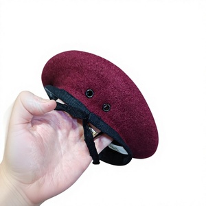 Boina Profesional al por Mayor, Mezcla de Lana, Ajustable, con Logotipo Personalizado Disponible, Alta Calidad - Product Image 1