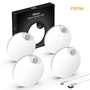 Luces LED Inalámbricas Recargables para Caminos, Lámpara Nocturna con Sensores de Movimiento para Dormitorio, Entrada, Escaleras, Pasillos - Product Image 1