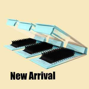 Abonnie Cils Préfabriqués Cachemire Noir Mat Effet Éventail Doux Comme du Beurre Volume Russe Velours Plateaux de Cils Foncés et Moelleux pour Professionnels - Product Image 3