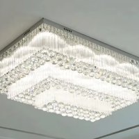 Lampes de plafond modernes, vente chaude, luminaire de luxe nordique pour salon, lampe de plafond en cristal, nouvelle décoration