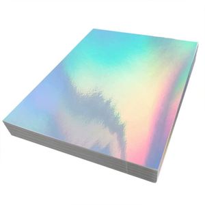Holographic Waterproof PET Sticker <b>A4</b> Rectangular UV <b>Printing</b> Glossy Self Adhesive Label <b>for</b> Inkjet Printer Gift & Craft - Product Image 1