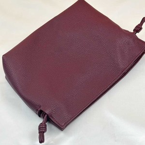 Custom Logo PU Leather Makeup <strong>Bag</strong> Water Resistant Cosmetic Pouch Burgundy Red Travel Organizer <strong>Toiletry</strong> <strong>Drawstring</strong> <strong>Bag</strong> - Product Image 4