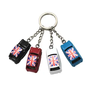 주문 금속 차 모양 런던 기념품 선물 keychain