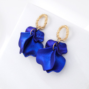 Orecchini a Petalo Colorati all'Ingrosso, Stile Retrò Francese, per Vacanze, Matrimoni, <span class=keywords><strong>Spiaggia</strong></span>, Orecchini a Perno e Pendenti a Fiore per Donne - Product Image 6
