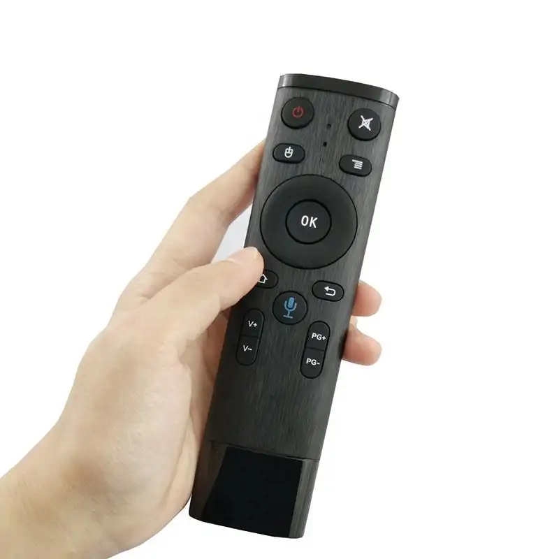 Controle remoto q5 air mouse, controle de voz sem fio para tv e mouse ir, controle multifuncional sem fio para tv e pc