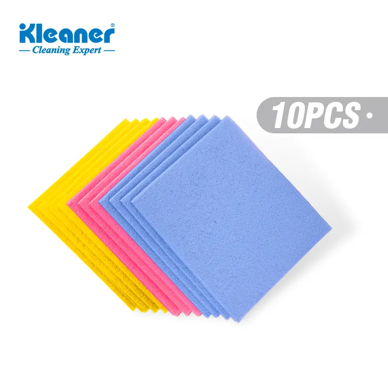 Kleaner универсальная Бытовая цветная салфетка для посуды моющаяся тряпка Нетканая ткань для чистки кухни