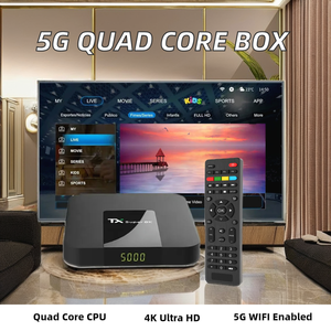 高品質5G WIFIクアッドコアTVボックス802.11n 2.4GHz DDR3 2GB保証メディアプレーヤーTXスーパーTVボックス - Product Image 2