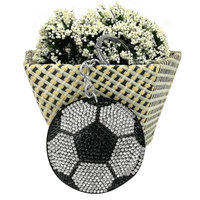 Nouveau porte-clés sportif unique et scintillant pour le pickleball, le football, le baseball, accessoires d'équipe en gros, cadeaux de fête pour femmes, hommes et amoureux