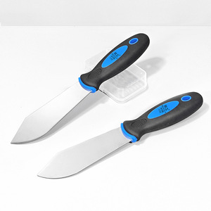 Espátula Peng Gong 0122-6 Tipo Guan Dao, Hoja Recta de Acero Inoxidable, Mango de Plástico Azul y Negro, Herramienta para Limpiar Grietas - Product Image 4