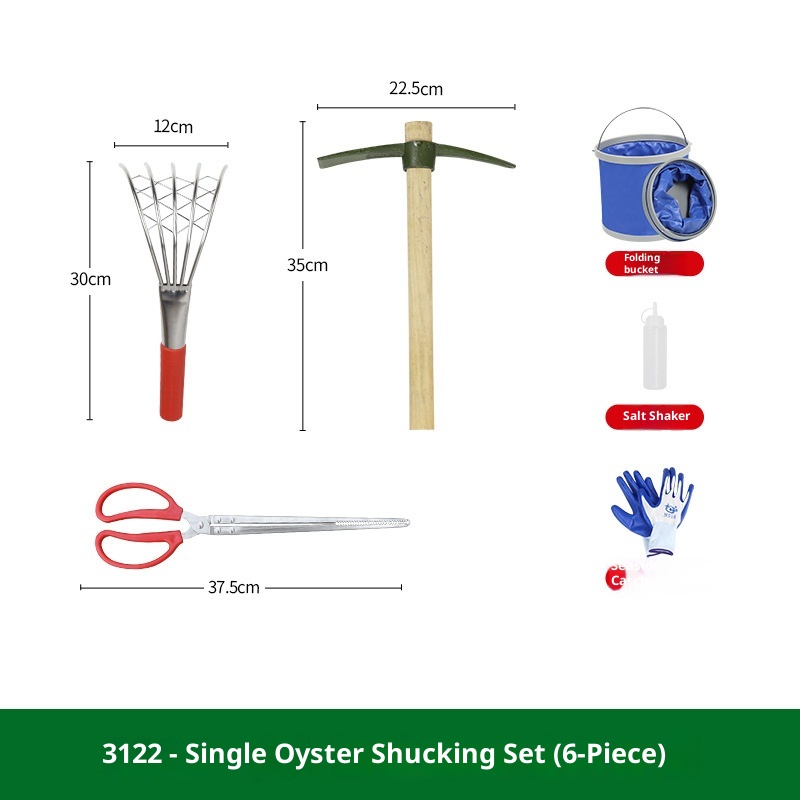3122 di ostriche affettate da una sola persona Set di sei pezzi