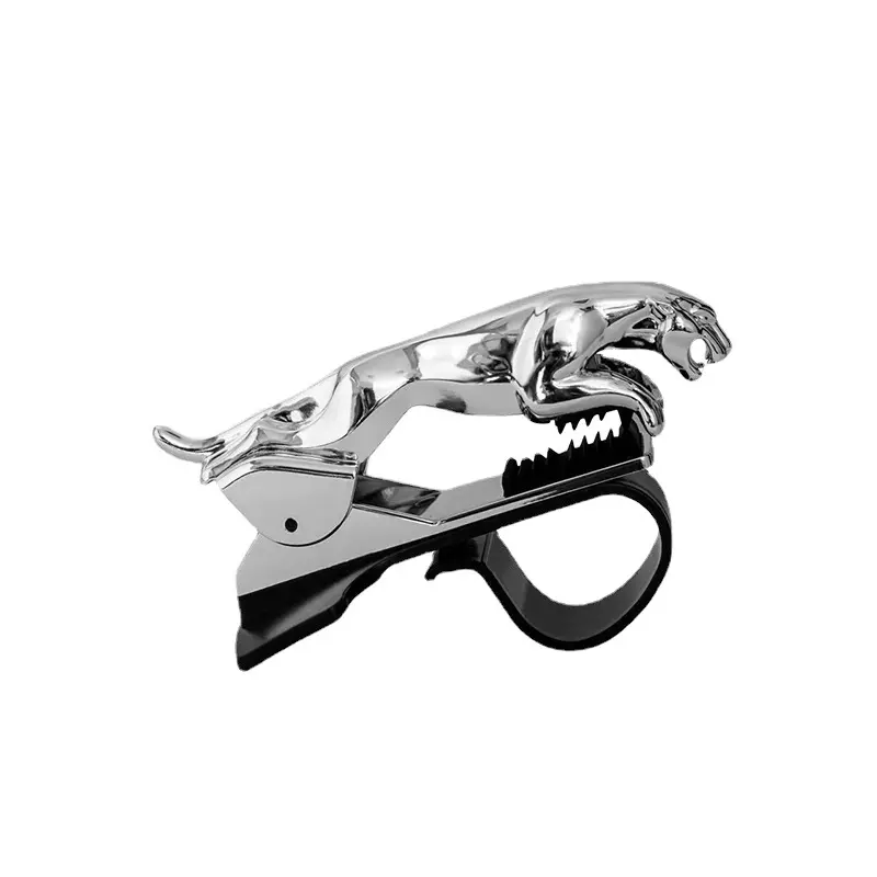 Car mobile phone holder Leopard instrument panel rotating navigation snap-on ornament Leopard car holder wholesale