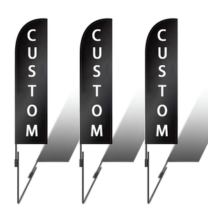 Tùy Chỉnh In Lông Biểu Ngữ Bãi Biển Cờ Ngoài Trời Bay Biểu Ngữ Teardrop Cờ Thăng Hoa In Ấn Bãi Biển Lông Cờ - Product Image 2