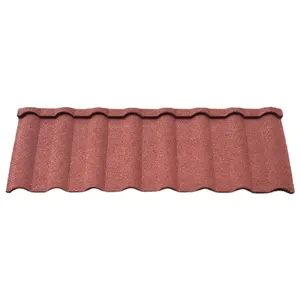 Liên Kết Đầy Màu Sắc Đá Tráng Mái Ngói Bond Loại Telhados Sun Terracotta Kim Loại Đen Và Xám Màu Kim Loại Mái Ngói Ở Nigeria