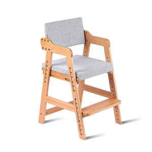 Kids Dining Chair Adjustable Study Wooden High for <b>Toddlers</b> - Product Image 4