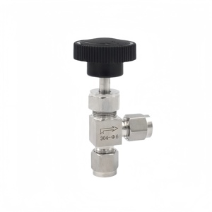 Válvula de Aguja de Acero Inoxidable Tipo <span class=keywords><strong>Swagelok</strong></span>, Montaje en Panel, Codo de 90 Grados, Válvula de Aguja de Control de Flujo de Alta Presión - Product Image 6