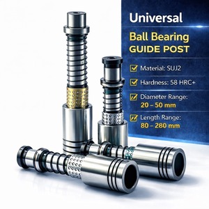 Guia de Rolamento de Esferas Universal RK20-150-50L SUJ2 Temperado, Comprimento Padrão para Manutenção de Matrizes/Moldes - Product Image 1