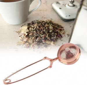 Infusor de Té de Malla Metálica de Acero Inoxidable Color Oro Rosa con Forma de Bola, para Hierbas y Hojas Sueltas, Promocional y Bonito - Product Image 5