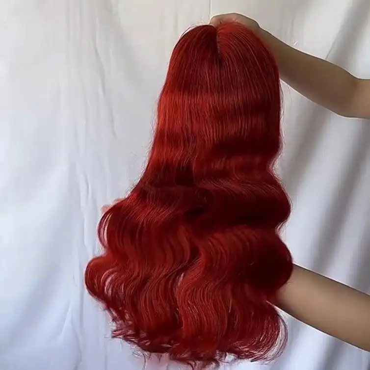 Orange 613 Colored Human Hair Wigs Body Wave Lace Front Wigs For Black Women 2022 Hot Selling Brazilian Hair