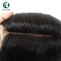 Wig Rambut Asli India FW62 Lace Front dan Mono Body Full Head untuk Pria, Wig Rambut Lurus Alami, Toupee Pria yang Bernapas