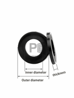 OEM Custom Aluminum/High Strength Black Washer Stainless Steel/ Nylon Pipe Plastic Saddle Flat Washers