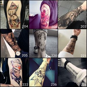 Tatuaggi Temporanei all'Ingrosso Aquila Gufo Lupo Tigre Drago Leone Impermeabili Personalizzati per Uomo - Product Image 6