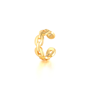 QLEESI Hot Selling Fine Jewelry Adjustable 925 Sterling <b>Silver</b> 18K Gold Ear <b>Cuff</b> <b>Earrings</b> for Woman - Product Image 1
