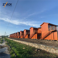 Maison conteneur modulaire préfabriquée à deux étages en acier galvanisé Q235B, 20 pieds, 2 chambres, anti-corrosion, vente chaude 2026-2027