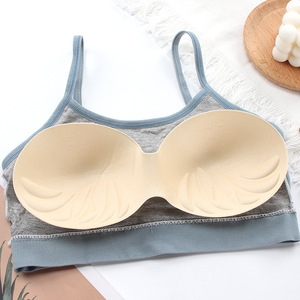 Charming Women's Wire-Free Bralette Sports Bra Full Cup Racerback Seamless Printed Breathable Spandex Nylon Letter All Seasons - Product Image 4