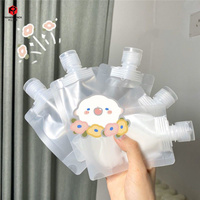 Sac d'emballage personnalisé avec bec pour bouteille de crème liquide, nouveau Design, impression complète, à personnaliser, pour testeur ou échantillon