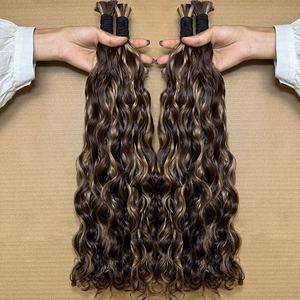 Vente en gros Livraison directe Faisceaux de cheveux vierges indiens bouclés doublement étirés à donneur unique Extensions de cheveux à tissage kinky cambodgien - Product Image 1