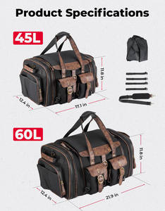 Muestra Gratuita de Bolsas de Viaje de Lujo de Gran Capacidad Personalizadas, Bolsa de Viaje Impermeable de Cuero PU Antirrobo, Mochila Moderna para Tenis - Product Image 2