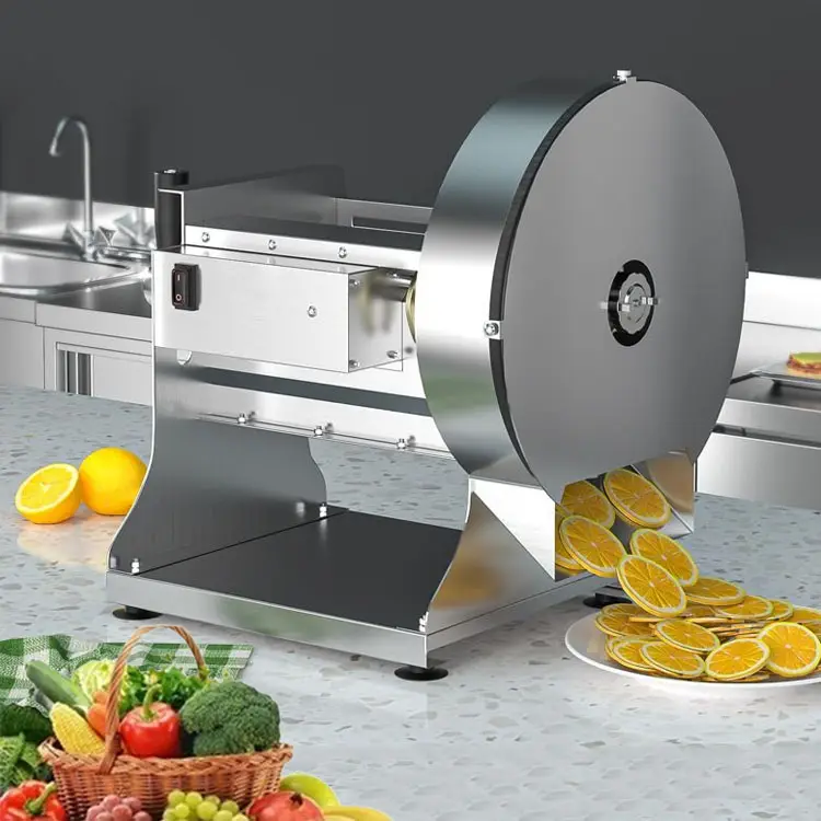 市販のステンレス鋼手動スライサーマシン自動キッチン電気果物 & 野菜ポテトスライサースライサーマシン