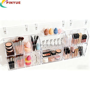 Étagère de présentation pliable en acrylique hautement transparente à 4 niveaux pour rouge à lèvres, parfums, bijoux, vernis à ongles - Product Image 6