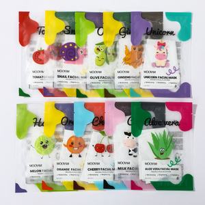 Mascarillas Faciales Coreanas de Hoja al Por Mayor para el Cuidado de la Piel con Extractos Naturales de Plantas y Frutas - Product Image 3