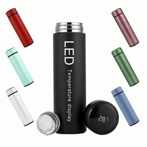 Botella de Agua Inteligente con Aislamiento Térmico, Termo con Pantalla LED Digital de Temperatura, Doble Pared, 500 ml, para Gimnasio - Product Image 2