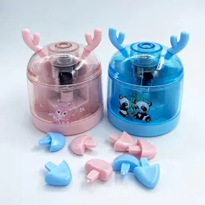 Taille-crayon électrique automatique, avec batterie USB, pour enfants