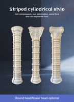 Moule en ABS à prix d'usine pour usage domestique, dernier design rond pour le béton, utilisé pour la réutilisation de maisons, moules de colonnes romaines européennes