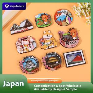 Japon Ville Moderne Écologique Creative Bois Réfrigérateur Aimants Forte Magnétique Repère Attractions Tourisme Culturel - Product Image 2