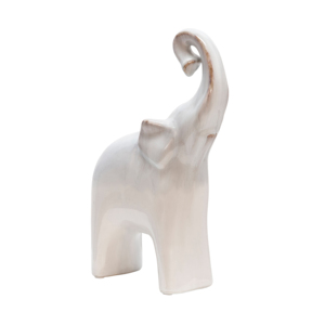 Estatua de elefante de cerámica para decoración del hogar, baño, oficina, sala de estar, adorno escultural - Product Image 1
