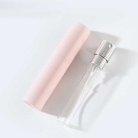 Botol Parfum Mini 10ml, Botol Kaca Kosmetik Mewah, Botol Parfum Putar Kosong dari Kaca