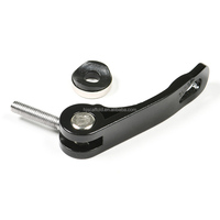 Levier de caméra de vélo facile à utiliser avec marquage OPEN pour réglage du potenceau de vélo, poignée de serrage rapide en alliage noir